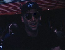 Nicolas Cage approaching the crowd