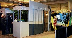 Blue Crush trade show display