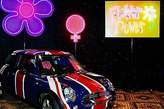 New Line Austin Powers car display