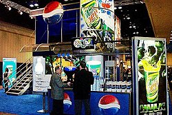 Pepsi trade show display