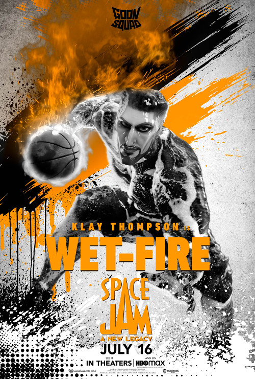 Klay Thompson as Wet-Fire in Space Jam: A New Legacy